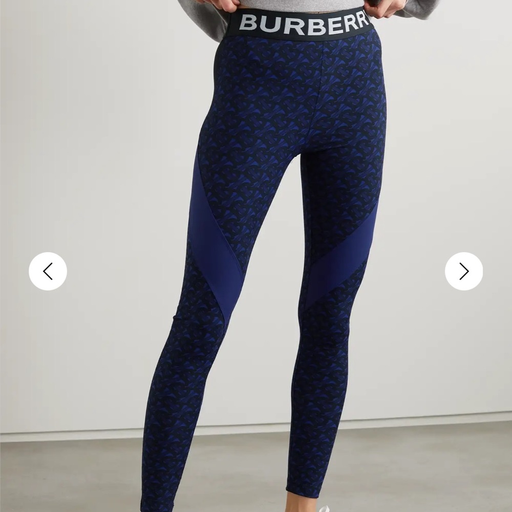 Burberry paneled printed leggings size xxs!